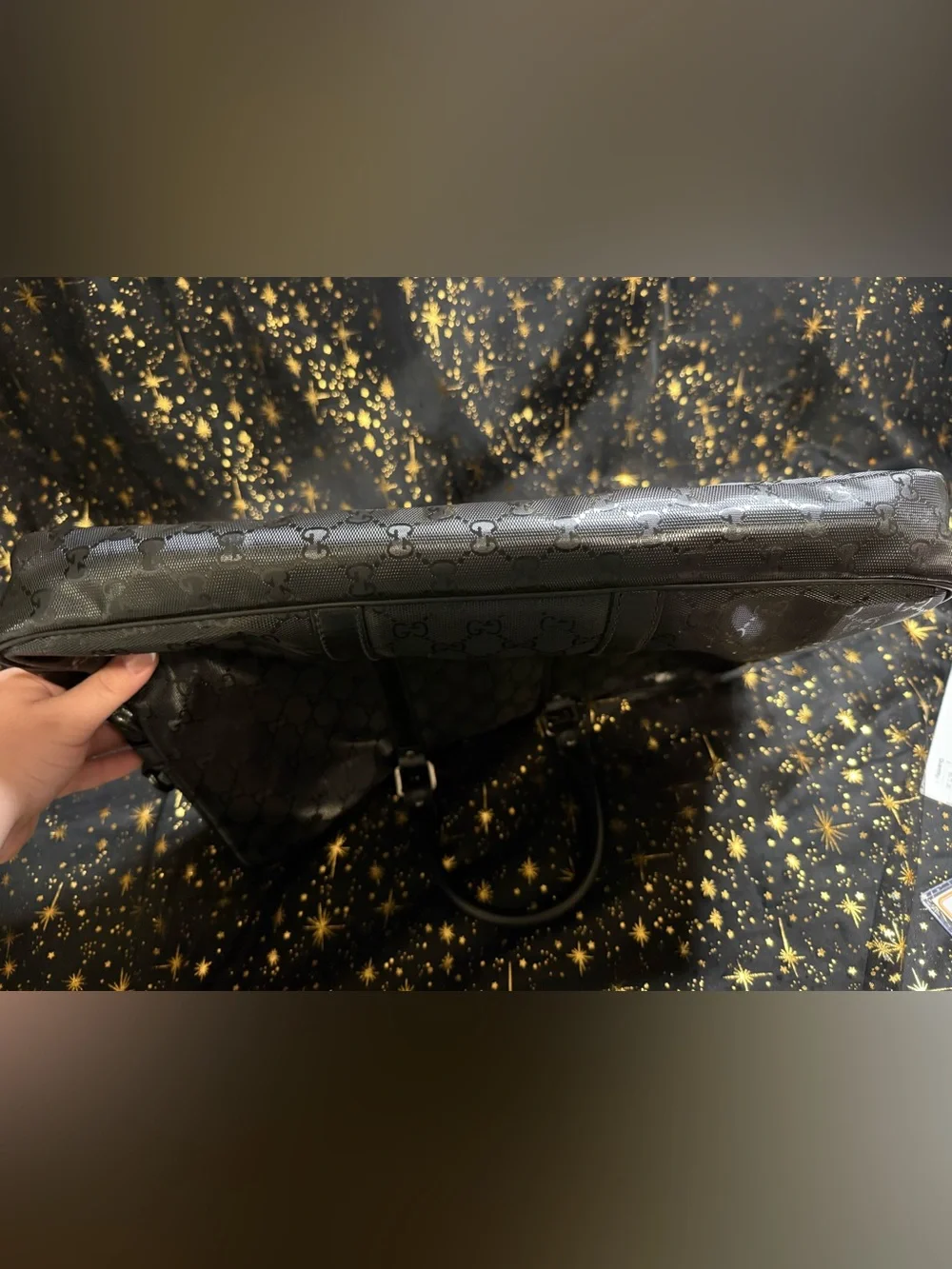 Gucci Black GG Briefcase